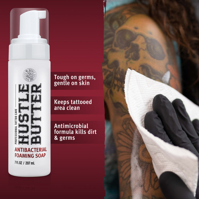 HUSTLE BUBBLES ANTIBACTERIAL FOAMING SOAP 7oz - The Tattoo Supply Company