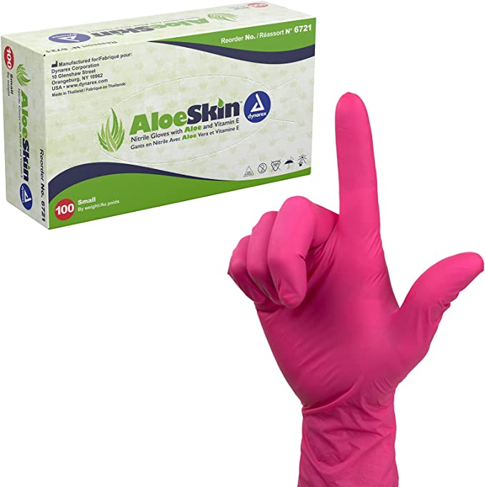 Dynarex Nitrile Gloves-Aloe Skin - The Tattoo Supply Company