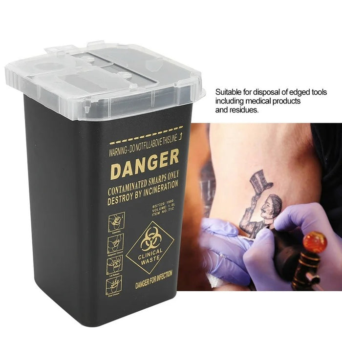 Sharps container small 1L - The Tattoo Supply Company