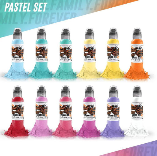 World Famous Pastel Color Set - The Tattoo Supply Company