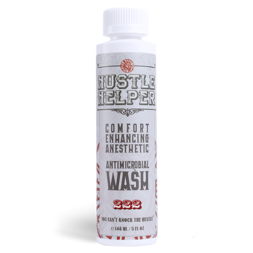 Hustle Helper Comfort Enhancing Anesthetic Antimicrobial Wash - The Tattoo Supply Company
