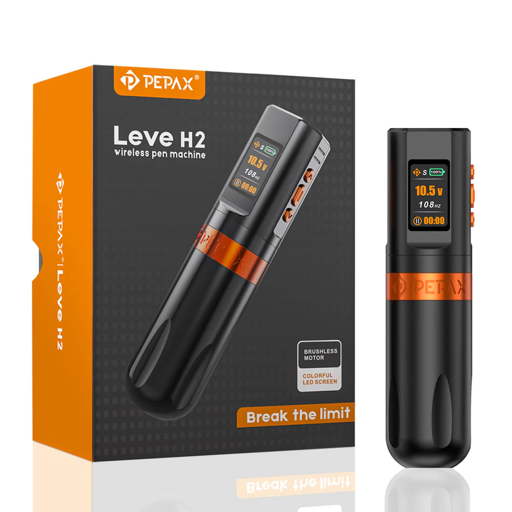 PEPAX Leve H2 Wireless Pen Machine (4.2 orange) — The Tattoo