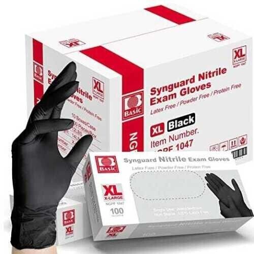 Disposable Synguard Nitrile Gloves Medical Exam Gloves Latex Powder Free - The Tattoo Supply Company