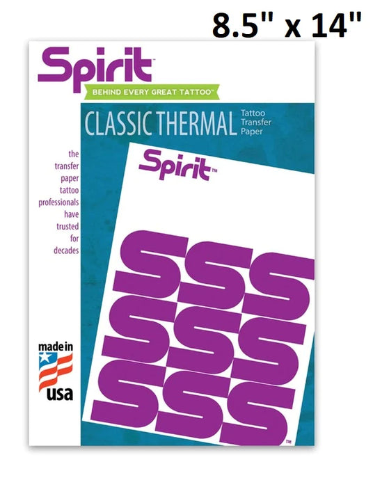 Spirit Classic Thermal Paper 8.5x14 - The Tattoo Supply Company