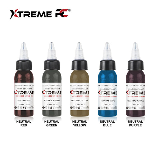 Xtreme Ink Neutral Color Set - The Tattoo Supply Company