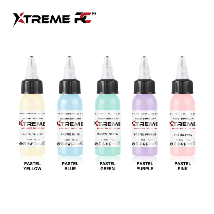Xtreme Ink Pastel Color Set - The Tattoo Supply Company