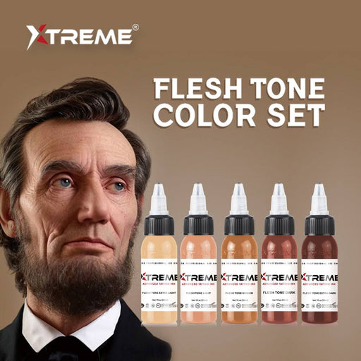 Xtreme Ink Flesh Tone Color Set - The Tattoo Supply Company